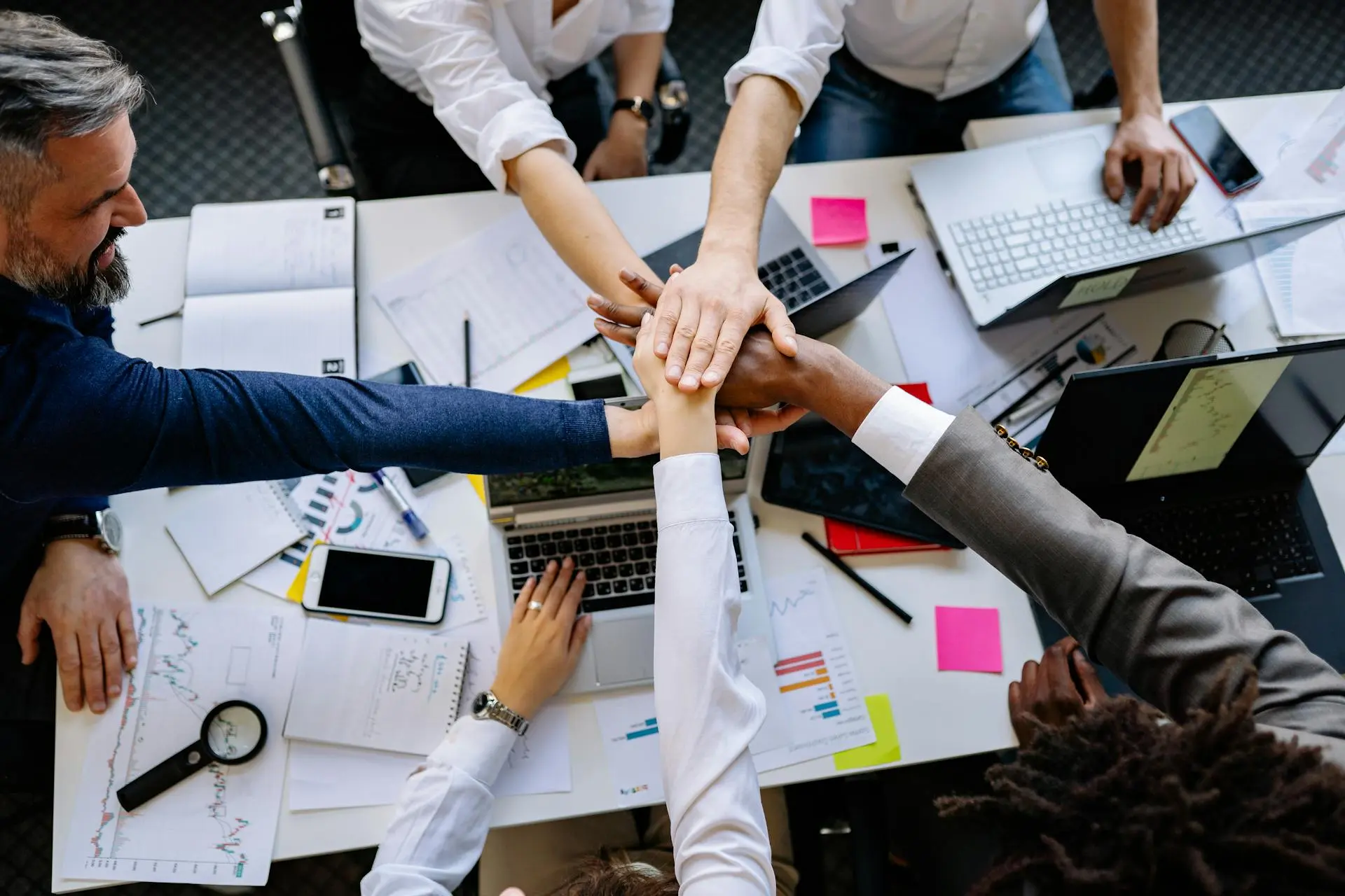 Hands together collaboration